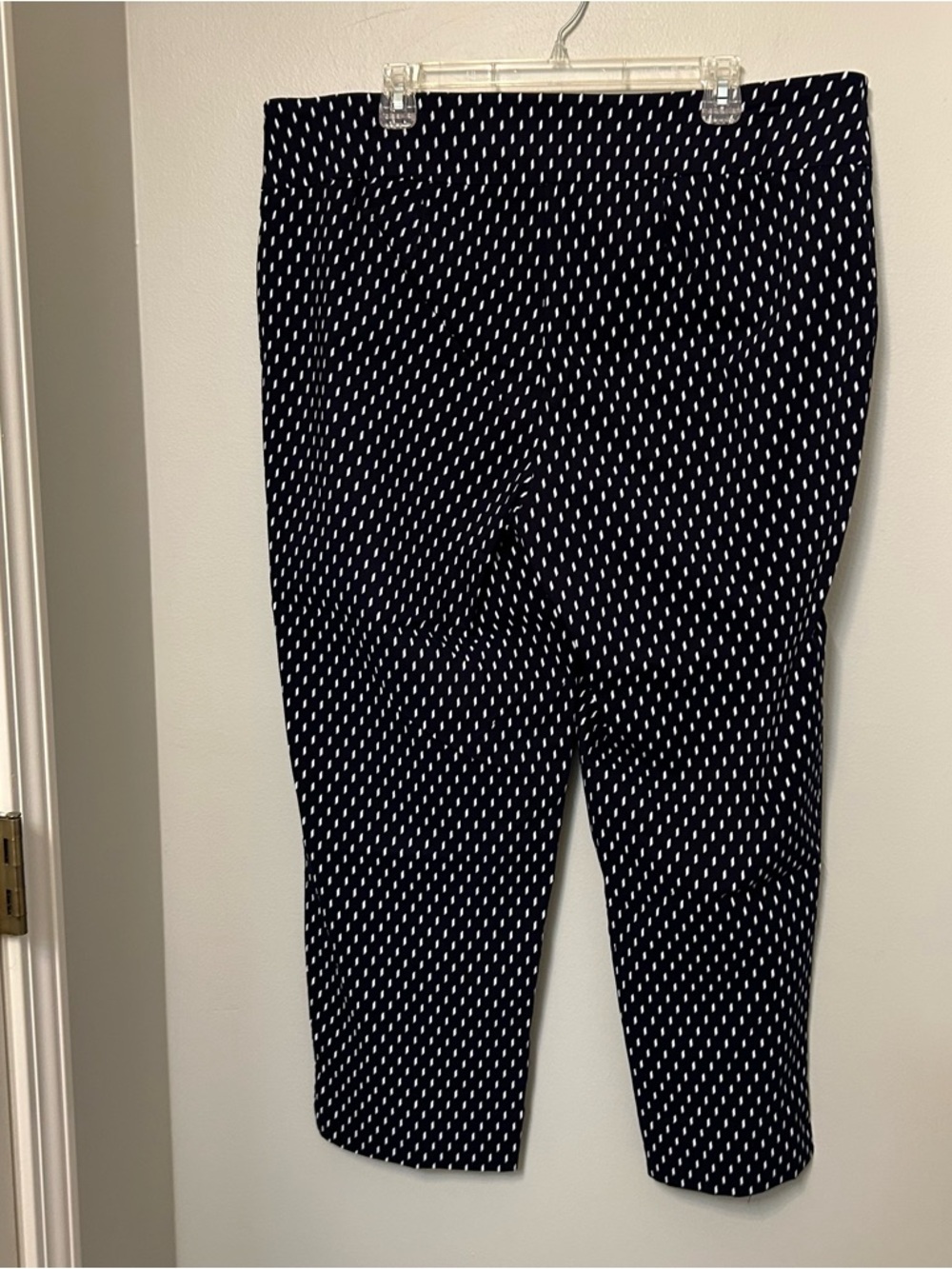 Zac & Rachel Blue Pull On Pants Women 18 W Stretch Career Office Straight Leg - Picture 6 of 8